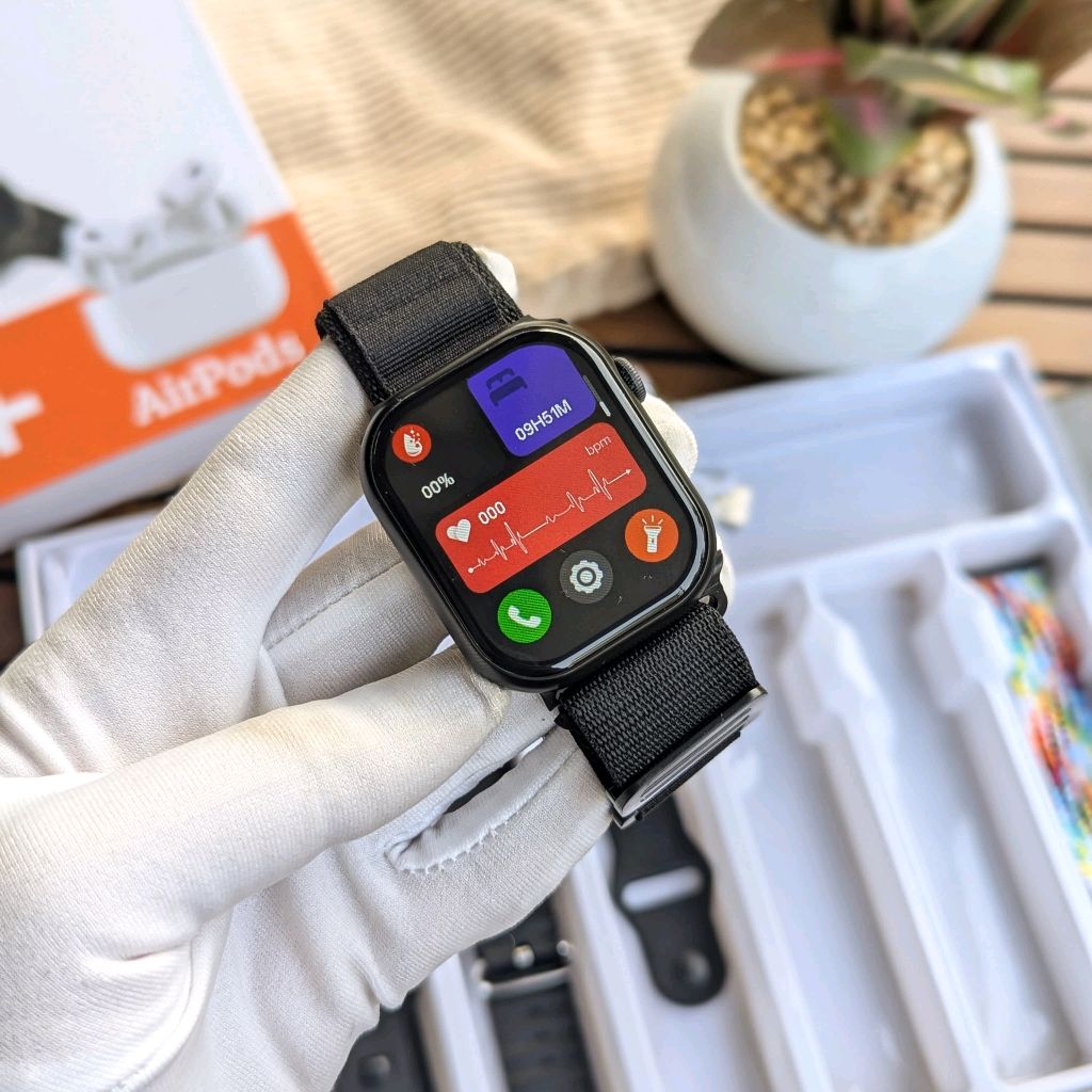 Series10 7/1+Airpords Combo Smart Watch with charger and protector