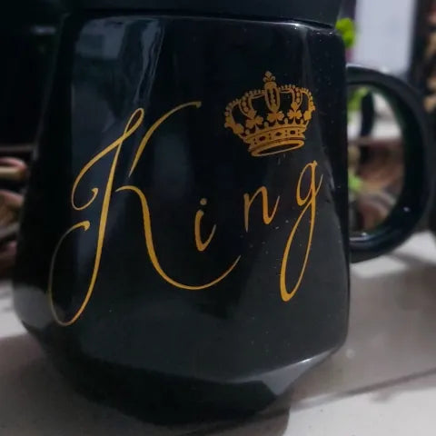 King & Queen Couple Mugs Set