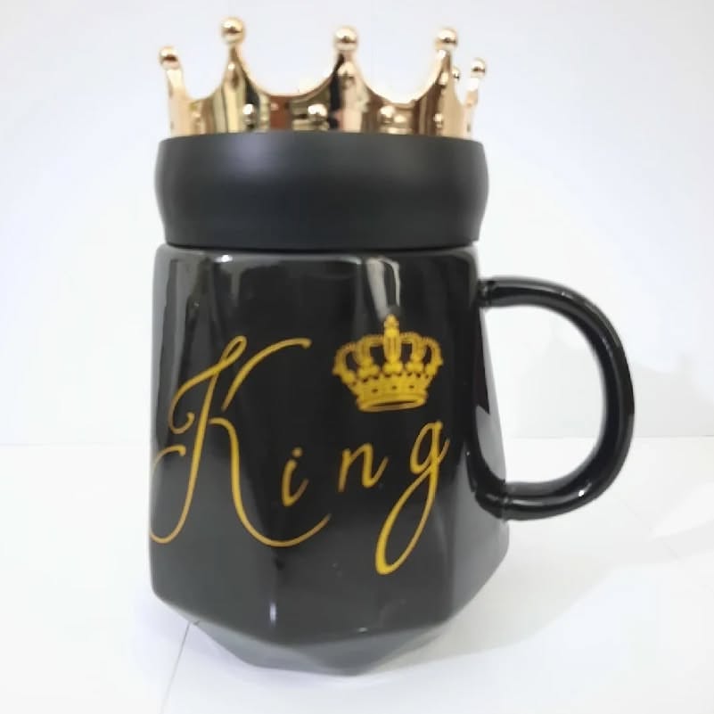 King & Queen Couple Mugs Set