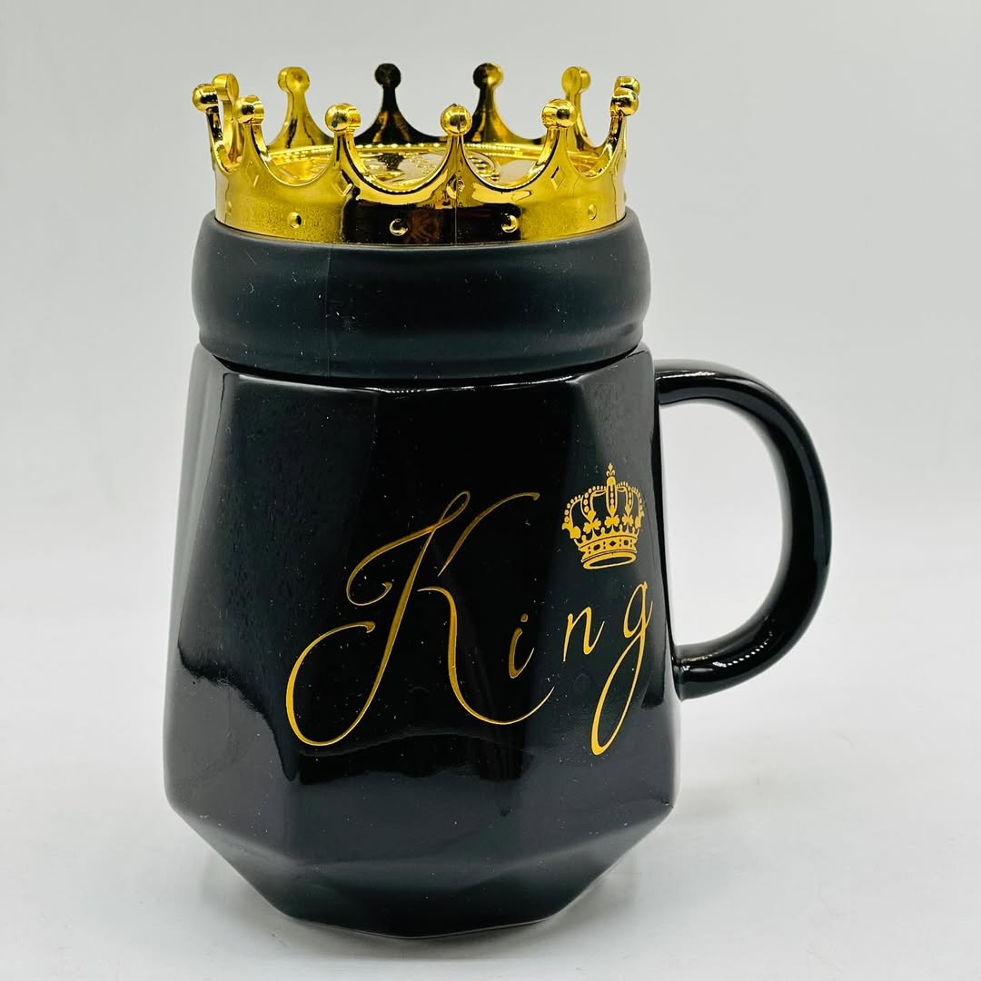 King & Queen Couple Mugs Set